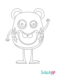 These spring coloring pages are sure to get the kids in the mood for warmer weather. Monster Coloring Pages Free Printables Faithfully Free