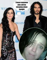 We bet Russell Brand is in trouble today after tweeting a 'no make-up' Katy  Perry pic