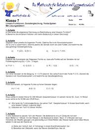 Linere Funktionen Klasse 8 Ubungsblatt Lineare Funktionen
