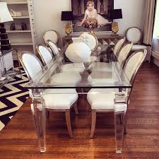 Paris Hilton S Dining Room Remodel Featuring A Custom Palm Beach Dining Table And Custom Lo Glass Dining Room Table Dining Room Remodel Dining Room Inspiration