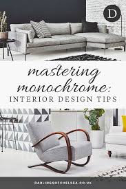 Monochrome Chic Darlings Of Chelsea Interior Design Blog Monochrome Interior Interior Design Blog White Interior Design