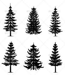 Pine Trees Collection Graphicriver Item For Sale Tree Tattoo Designs Pine Tattoo Forest Tattoos