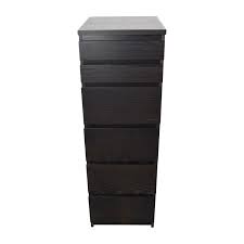 Designed by k & m hagberg, the durable solid wood is a traditional look that provides a warm finish to any space. 44 Off Ikea Ikea Tall Narrow Dark Brown Dresser Storage