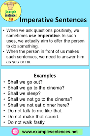 Maybe you would like to learn more about one of these? 8 Imperative Sentences And Definition Example Sentences