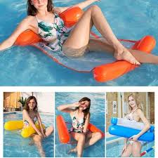 Matelas Gonflable Piscine Eau Hamac Plage Tapis Ete Exterieur Bouee Flottant Adulte Portable Flotteur Fauteuil De Piscine Orange Achat Vente Bouee Brassard Cdiscount