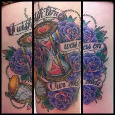 The tattoo below also shows a good contrast between life and death. Celebrity Hourglass Tattoos Steal Her Style