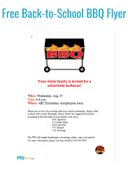 Back To School Barbecue Flyer Parents As Teachers Back To School School