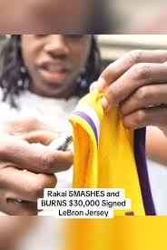 Burning Lebron Jersey