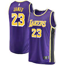 Be the first to review lebron james #23 los angeles nike lakers player jersey cancel reply. Men S Los Angeles Lakers Lebron James Fanatics Branded Purple 2018 19 Fast Break Replica Jersey Statement Edition