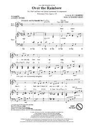Over The Rainbow Arr Audrey Snyder Sheet Music Harold Arlen 2 Part Choir