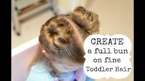 Hence keep reading and check out which are the latest short haircuts for kids you like and will suit them the. Hairstyles For Toddler Girl Create A Bun With Fine Hair Youtube