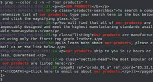 The grep command allows us to search files and directories for. Linux Grep Command Help And Examples