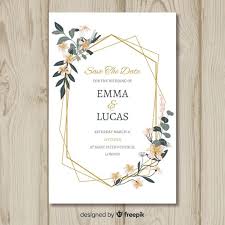 Floral Wedding Invitation Card Template Free Vector Free Vector Freepik Wedding Invitation Cards Floral Wedding Invitation Card Floral Wedding Invitations
