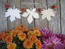 Die Herbst Girlande Diy Girlande Girlanden Basteln Mit Papier