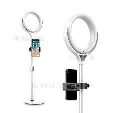 Stylish 8 Inch Desktop Beauty Ring Light Selfie Live Light Supplementary White At Tvc Mall