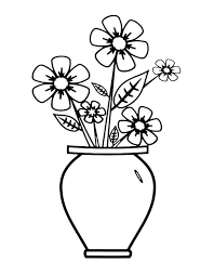 Coloring book pages printable coloring pages coloring sheets history lessons for kids art lessons dover publications luxury flowers digi stamps chinese art. Flower Vase 9 Coloring Page Free Printable Coloring Pages For Kids