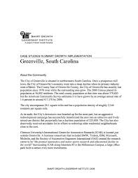 Research formats of case study interviews. Case Studies In Smart Growth Implementation Greenville South Carolina Smart Growth America