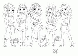 Friends follows five main characters: Lego Friends Coloring Pages Printable Coloring Home