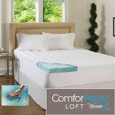 Comforpedic Loft Beautyrest 5 5 Inch Supreme Gel Memory Foam Topper Memory Foam Mattress Topper Foam Mattress Topper Waterproof Mattress Cover