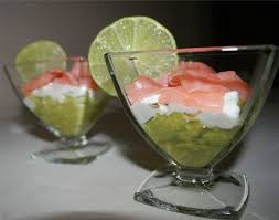 Recette De Verrines D Avocat Et Saumon Fume Recette Verrine Avocat Saumon Saumon Fume Verrine Avocat