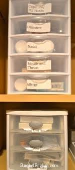 Use Mini Plastic Drawers To Store And Organize Medicine Cabinet Supplies And Labe Medicine Cabinet Organization Medicine Organization Medicine Cabinet Supplies