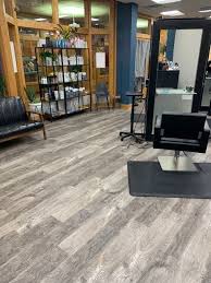 Luxury vinyl plank flooring can be installed over any floor in good condition. Luxury Vinyl Plank Flooring Installed At Bloomington Beauty Shop Bounds Flooring Inc