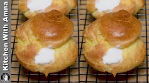 Homemade Cream Puff Recipe Easy Profiterole Recipe Kitchen With Amna Youtube Profiteroles Recipe Puff Recipe Cream Puffs Recipe Easy