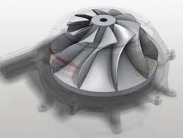 Centrifugal Impeller Turbine Compressor By Engi Irl Water Turbine Turbine Gas Turbine