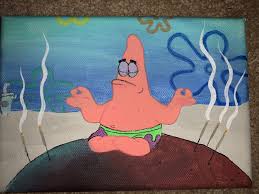 Patrick Meme Painting Spongebob Painting Mini Canvas Art Small Canvas Art