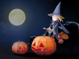 The mainstream version can be found here: Jack O Lantern And Witch Papercraft Paperized Crafts