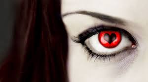 Hd Pics Photos Attractive Girl Eye Red Beautiful Love Heart Hd Quality Desktop Background Wallpaper Olhos De Vampiro Vampiro Energetico Girl Illustration Art