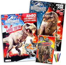 Dec 02, 2020 · jurassic world colouring pages dinosaurs indeed lately has been hunted by consumers around us perhaps one of you personally. Amazon Com Jurassic World Coloring Book Set With Stickers And Posters 3 Books Toys Games