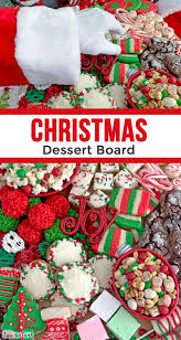 To curl ribbon, slide one scissor blade down a cut piece of ribbon. Christmas Dessert Board Two Sisters