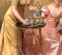 Charles Joseph Frederic Soulacroix Afternoon Tea Romantic Art Rennaissance Art Elegant Art