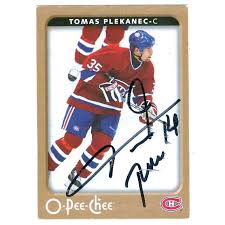 Tomáš plekanec po nevydařeném čtvrtfinále ukončil svou reprezentační kariéru. Tomas Plekanec Autographed Hockey Card 2006 2007 O Pee Chee