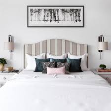 Constructed from soft poly blend. Better Homes And Gardens Grayson Camelback Striped Headboard Beige Walmart Com Upholstered Headboard Headboard Better Homes And Gardens