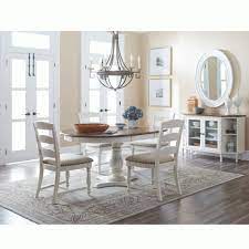 Amish natural cherry dining room sideboard. Castle Hill Antique White Oak Piece Dining Set Oval Table Side Chairs Bernie Phyl Furniture Inc Bac Ojj