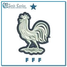 Logo drawing and coloring, french football logo, france logopen drawing of france football team logo using stylus, li. France National Football Team Logo 2 Embroidery Design Emblanka