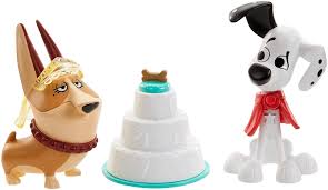 Puppy reaching for a cookie in a bottle pdf link. 101 Dalmatian Street Gbm40 Disney Party 2 Pack Dylan Clarissa Dog Figures 3 In With Wedding Cake Cape And Veil Accessories Multicoloured Amazon Co Uk Toys Games