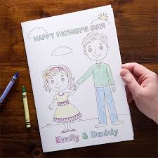 Father's day is sunday, june 20! Personalized Father S Day Cards Daddy Me Coloring Card