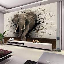 Now you can feel like you are stepping into a jungle or flying through outer space just by entering the room! Custom 3d Elephant Wall Mural Personalized Giant Photo Wallpaper Interior Decoration Mural Animal W Wall Art Wallpaper Oversized Wall Decor Kids Room Wallpaper