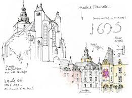 Thionvile Et Bouzonville Sketchbook Art Journal Urban Sketching Sketch Book