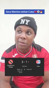 Trinidad and Tobago (Soca Warriors)🇹🇹 avoid Relegation after defeating  Cuba 🇨🇺 (3-1) at the Dwight Yorke Stadium Tobago in the CONCACAF Nations  League! @topfans⚽️🔥 #SocaWarriors #TTFA ...