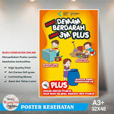 (2) penyakit jamur dapat juga menyebar (misalnya jamur kulit). Poster Kesehatan Dbd 3m Laminating Glossy Shopee Indonesia