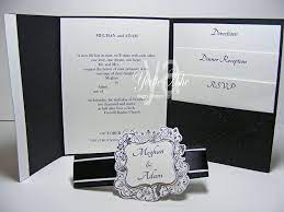 Wedding Invitation Tri Fold Inside By Yvette Cards And Paper Crafts Tri Fold Wedding Invitations Pocket Wedding Invitations Stampin Up Wedding Invitations
