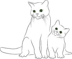 See more ideas about coloring pages, coloring books, colouring pages. Big Little Cats In 2020 Cat Coloring Book Kitten Drawing Animal Line Drawings