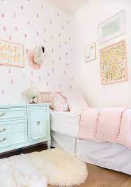 Toddler Room On A Budget Transitioning From A Nursery Toddler Room Decor Mint Girls Room Pink Toddler Rooms