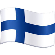 The used colors in the flag are blue, white. Flag Finland Emoji