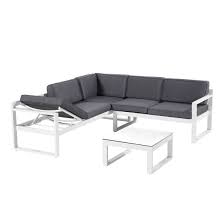 Hartman Perpignan Loungeecke 3 Teilig Aluminium Polster Lounge Mobel Lounge Ecksofas