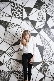 Black And White Geometric Abstract Art Images Geometric Black And White Large Wall Mural Watercolor Mural Wallpaper Wall Murals Painted Large Wall Murals Watercolor Mural